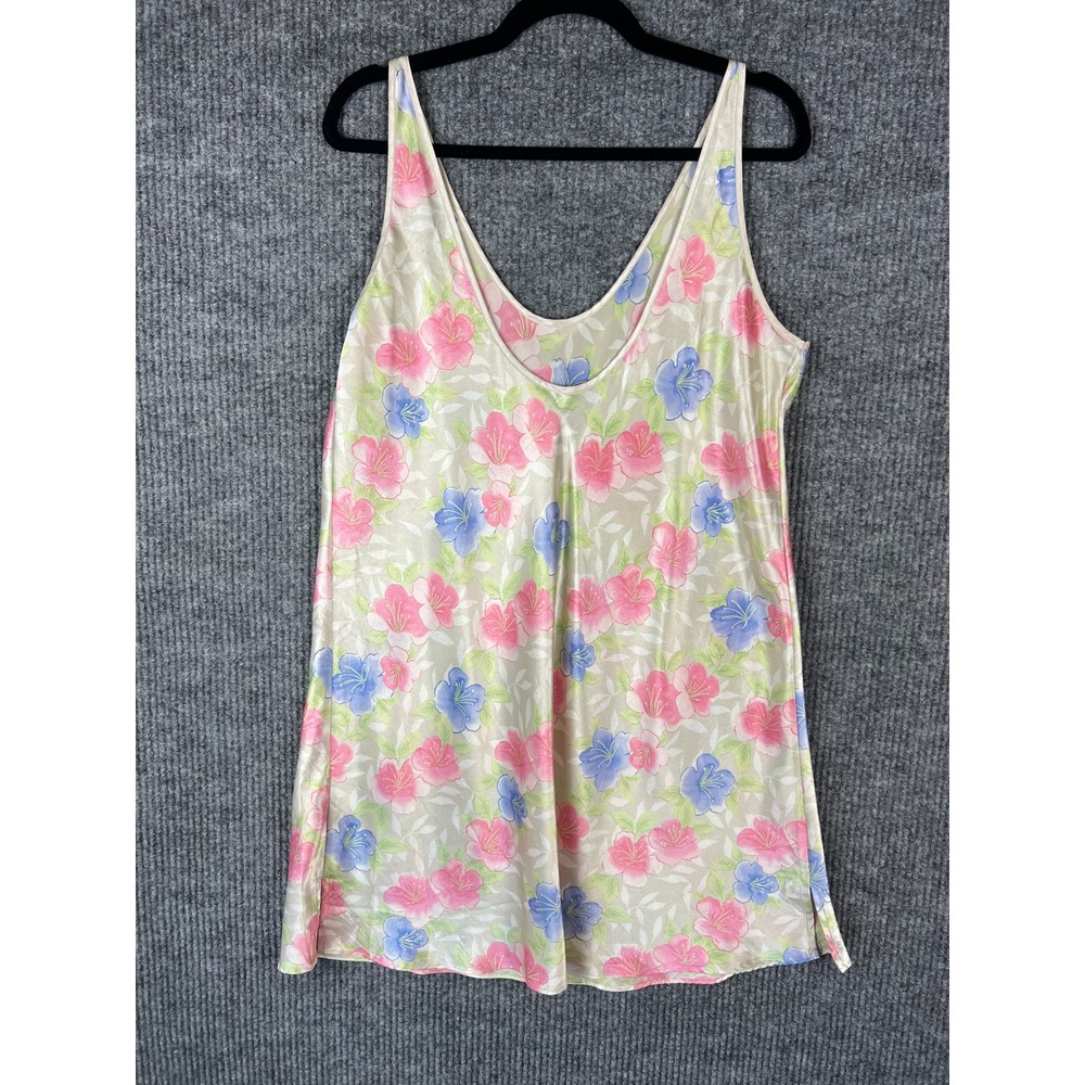 Valerie Stevens Floral Nightgown Sleep Chemise Vintage Coquette Cottagecore L - Picture 8 of 9